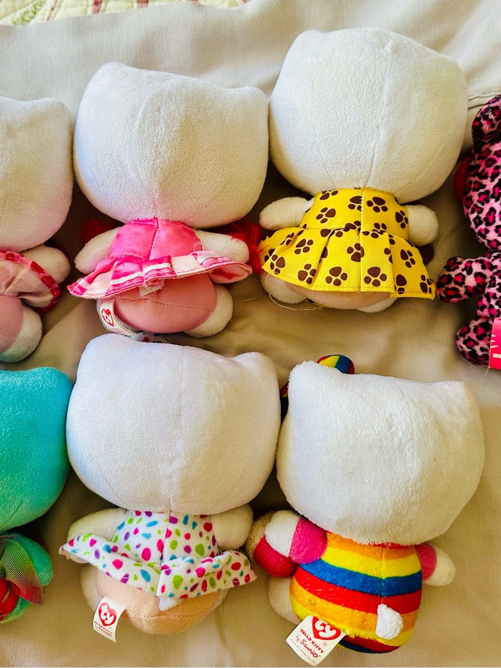 Rare Y2K Vintage Hello Kitty Plush Toy Lot of 7 Sanrio  & TY - Picture 2 of 16